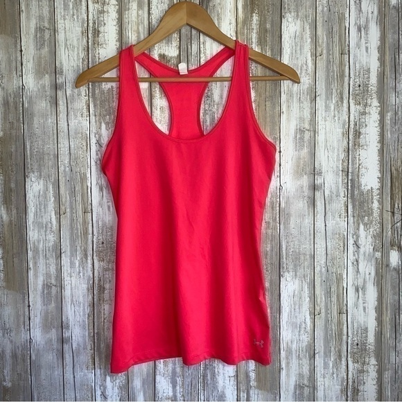 Under Armour Tops - Under Armor Neon Pink Fitted Tank